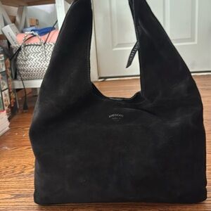 NWT! American Leather Suede Marietta Knot Hobo Bag